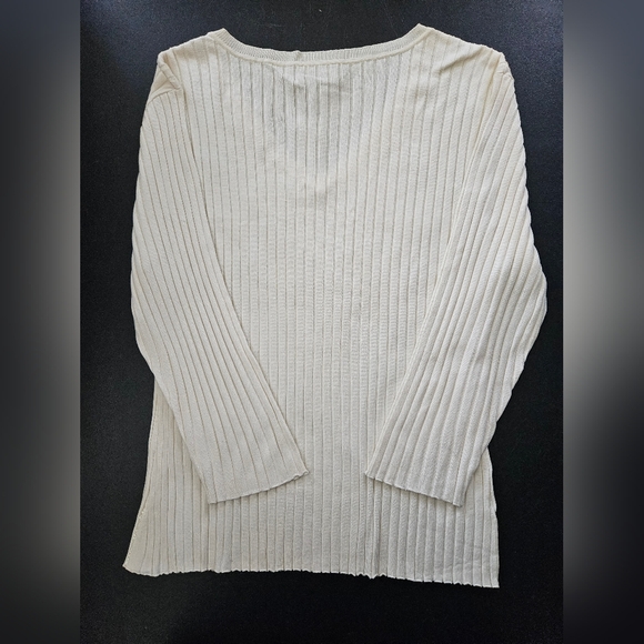 NWT - Silk Blend Style&co. Winter White Festive Jersey - Size XL - Picture 8 of 10